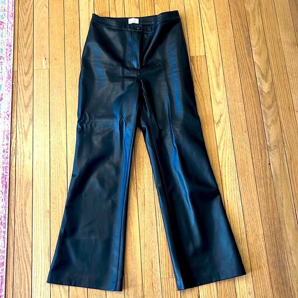Aritiza Wilfred Cropped Leather Pants